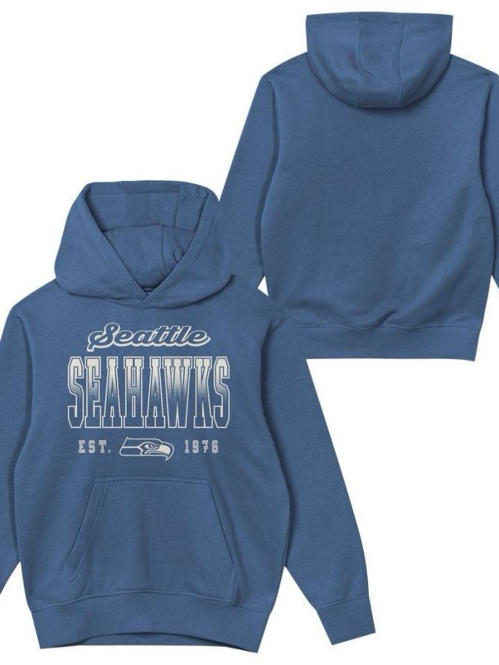 NWT NFL Seattle Seahawks Girls' Washed Fleece Hooded Sweatshirt Sz XL (14-16)